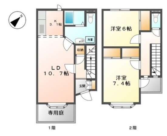 クレストール・Kの物件間取画像